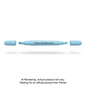 Illumina Flex Liquid Highlighter, Dual Tip - Chisel and Bullet, Pastel Sky Blue