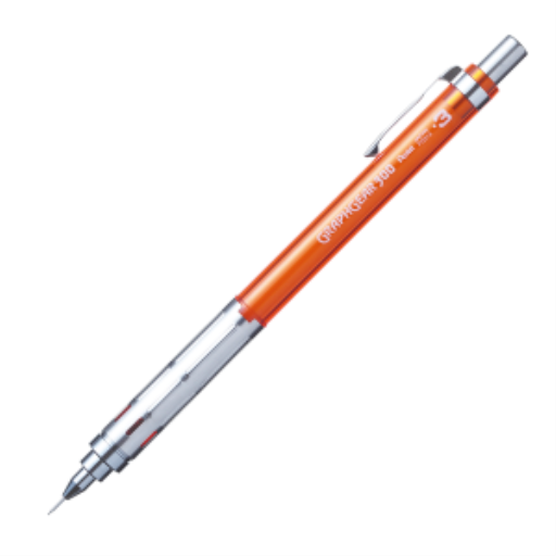 GraphGear 300 Mechancial Drafting Pencil (0.3mm), Orange Accents