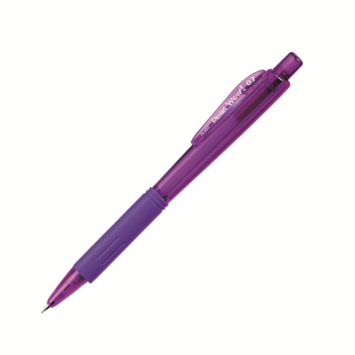 Wow! Retractable Mechanical Pencil (0.7mm), Violet Barrel