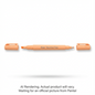 Illumina Flex Liquid Highlighter, Dual Tip - Chisel and Bullet, Pastel Orange