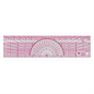 8ths/16ths Graph Protractor Ruler 15cm/6? 
R?gle rapporteur 1/8 et 1/16 au po, 15cm/6 po