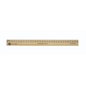 Wooden Ruler 30cm ? Recessed Edge / Regles en bois 30cm ? bord aminci