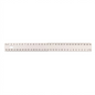 A high-resolution, centered view of the Westcott 30cm white plastic ruler on a pure white background.