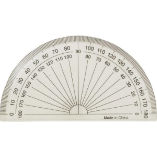 180? 4? Protractor - Carded / 
Rapporteur 180? de 4 po - sur carte