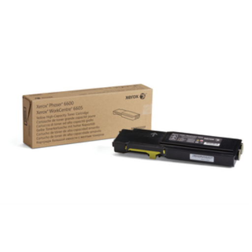 106R02227 Phaser 6600/WorkCentre 6605, High Capacity Yellow Toner Cartridge