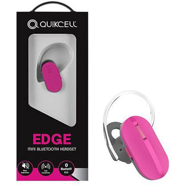 Quikcell Edge Mini Bluetooth 3.0 Headset Pink with Mic