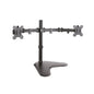 Klipxtreme Dual Monitor Mount Desktop Stand Up to 32in Full Motion Tilt Swivel and Rotation VESA - Black