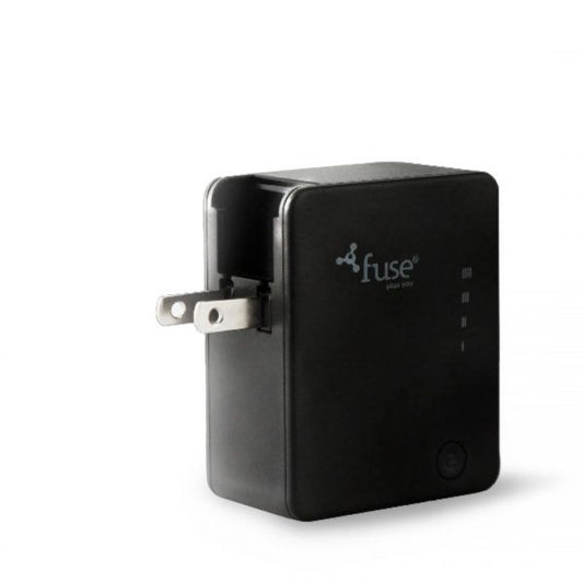 Fuse Wall Charger 1 Port 2 Amp USB-A with 2600mAh PowerBank Black