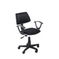 Xtech Office Chair Cloth Modern & Ergonomic Style with Wheels Tilt 17° & Height Adjustment with Armrests - Black