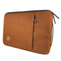 Klipxtreme Sleeve 15.6in SquarePro with Carry Handle & Exterior Storage Pocket Heavy Duty Zipper Extra Durable Fabric - Brown