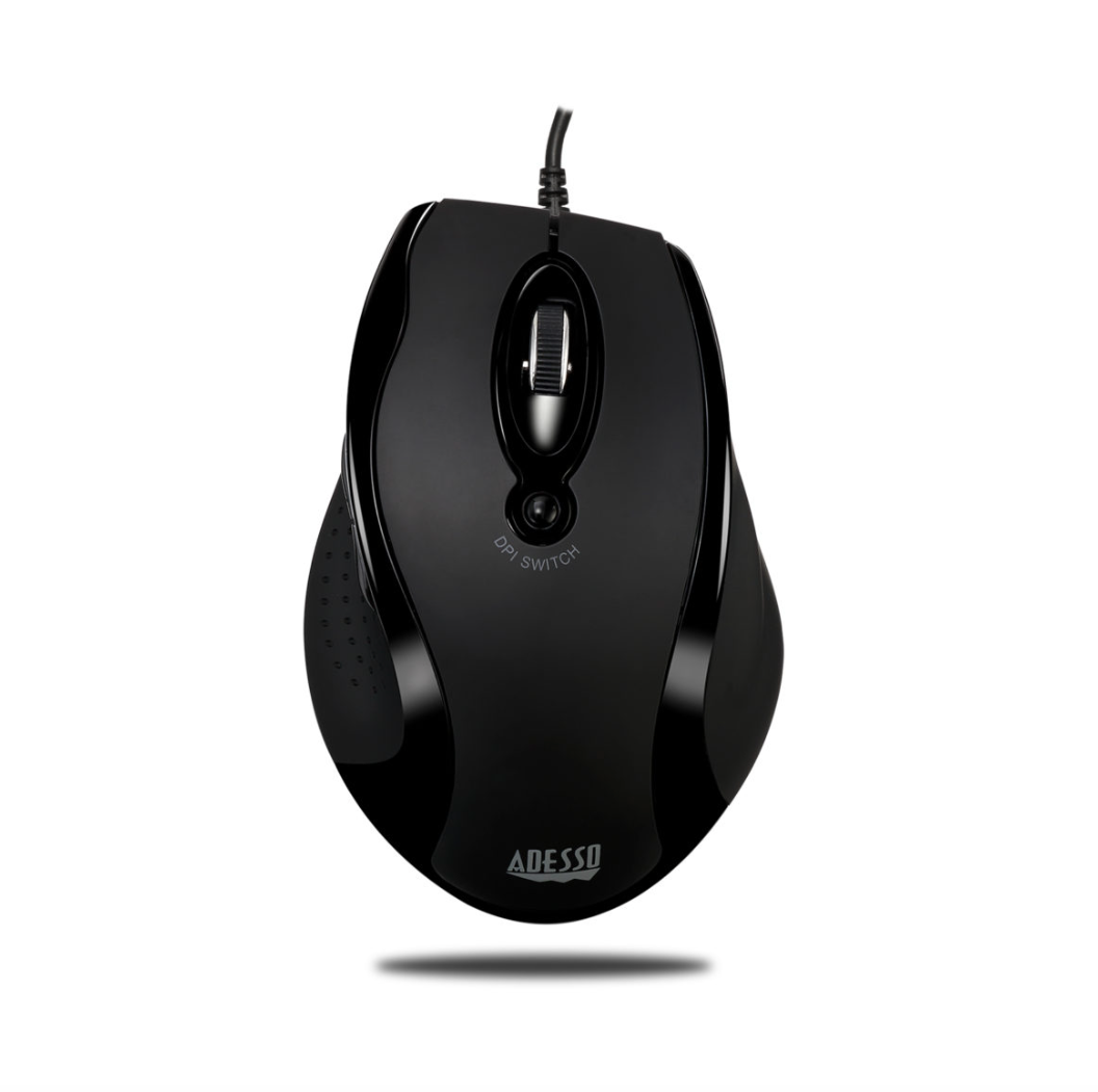 Adesso Mouse Wired Ergonomic G2 6 Button up to 2400dpi PC/Mac -