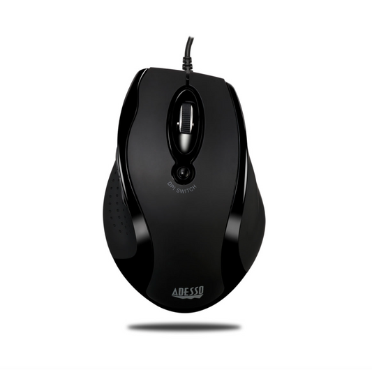Adesso Mouse Wired Ergonomic G2 6 Button up to 2400dpi PC/Mac -