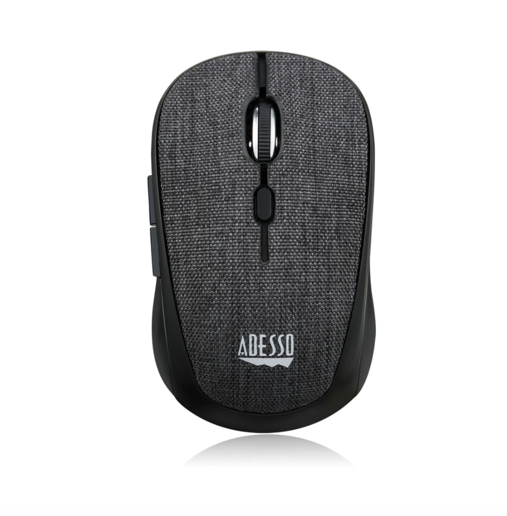 Adesso Mouse Wireless Fabric Mini S80B 6 Button up to 1600dpi PC/Mac