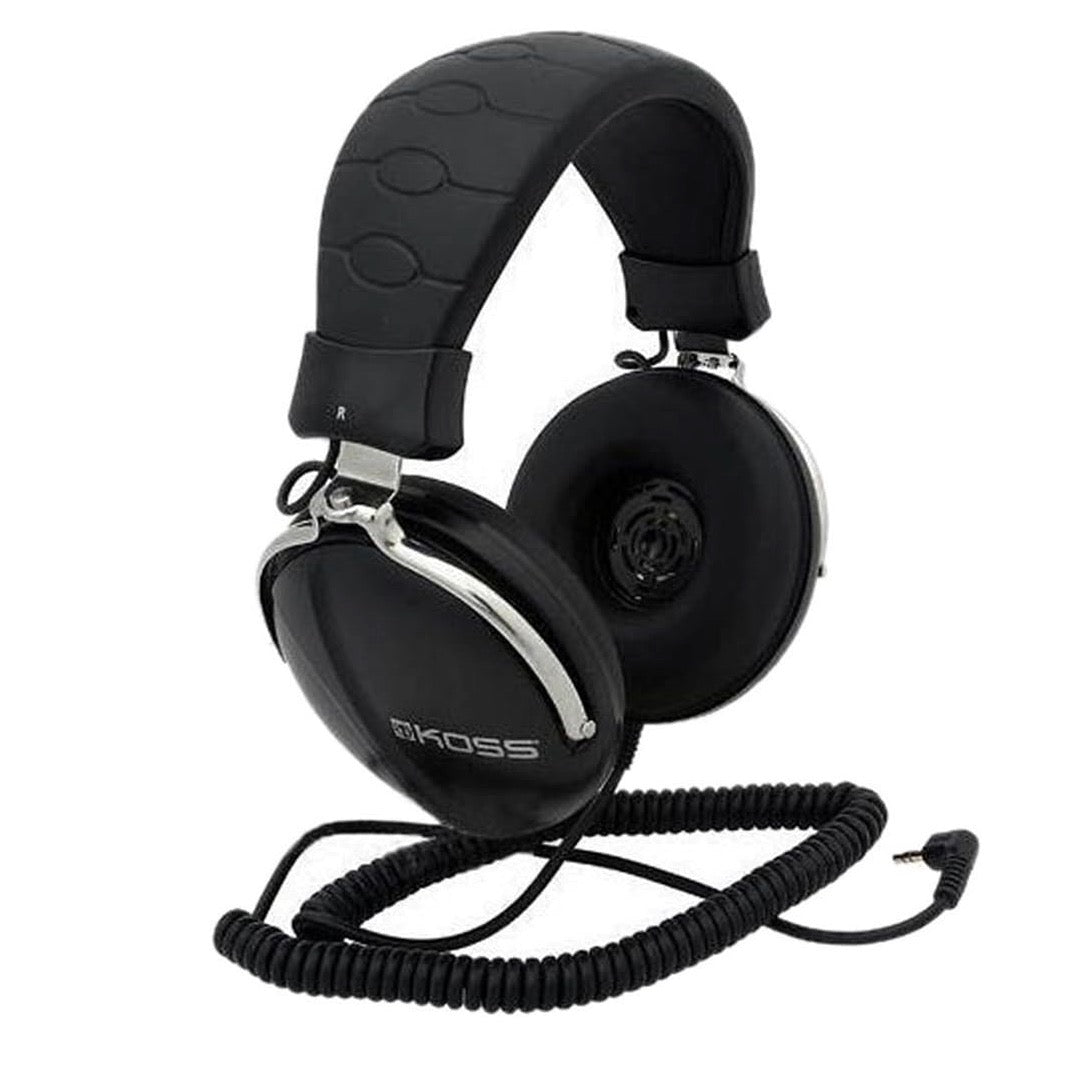 Koss Headphone Over Ear Home TD85 1/4inch Jack High Quality Sound & Construction Large Adjustable Padded Headband - Silver & Black