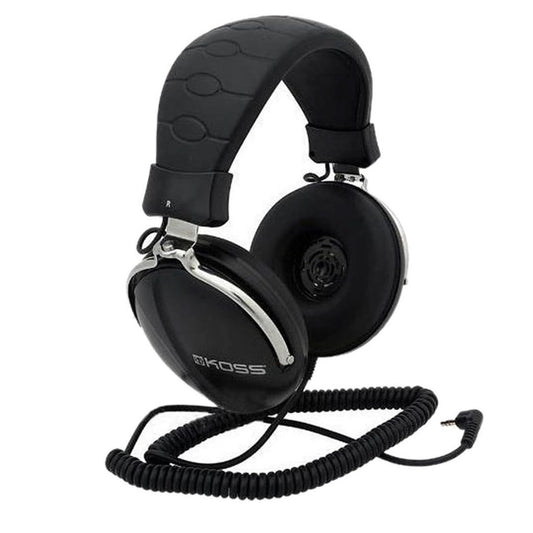 Koss Headphone Over Ear Home TD85 1/4inch Jack High Quality Sound & Construction Large Adjustable Padded Headband - Silver & Black