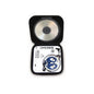 Koss Stereophones with Sportclip Portable Amplifier with Built-In Equalizer 3.5mm with Carry Case Retractable Cord - Blue