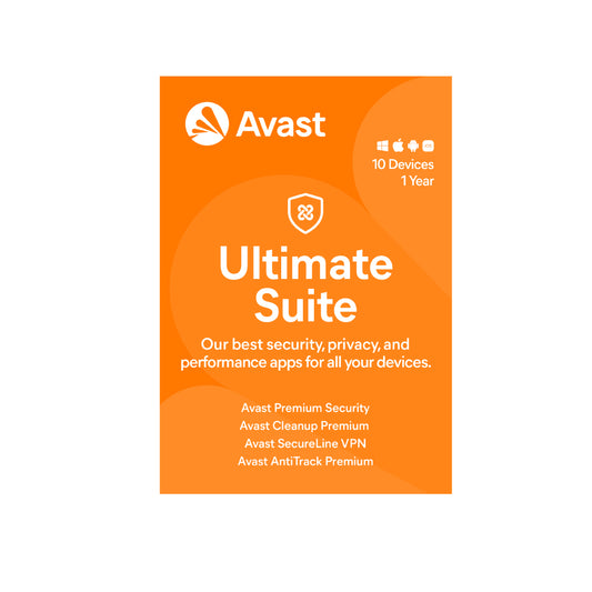 Avast Ultimate Security with VPN 10-Device 1-Year ESD (DOWNLOAD CODE) Speed Up