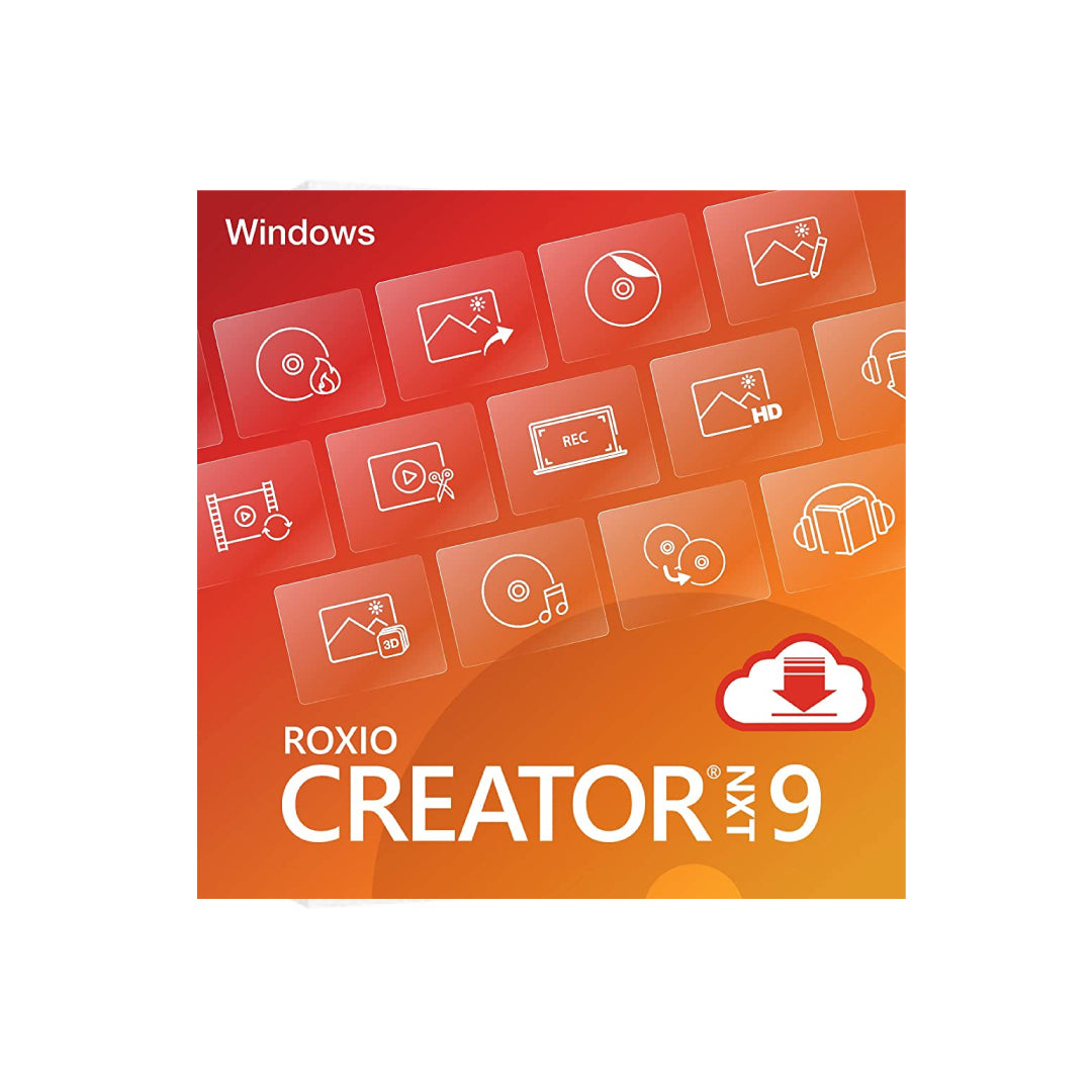 Roxio Creator NXT 9 ESD (DOWNLOAD CODE) Multimedia Suite & Disc Burner