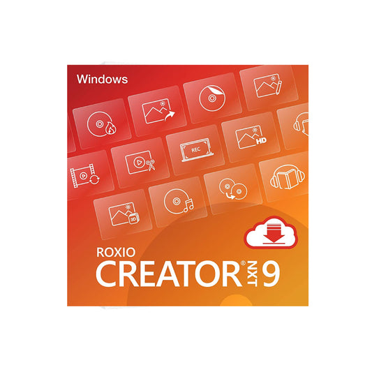 Roxio Creator NXT 9 ESD (DOWNLOAD CODE) Multimedia Suite & Disc Burner