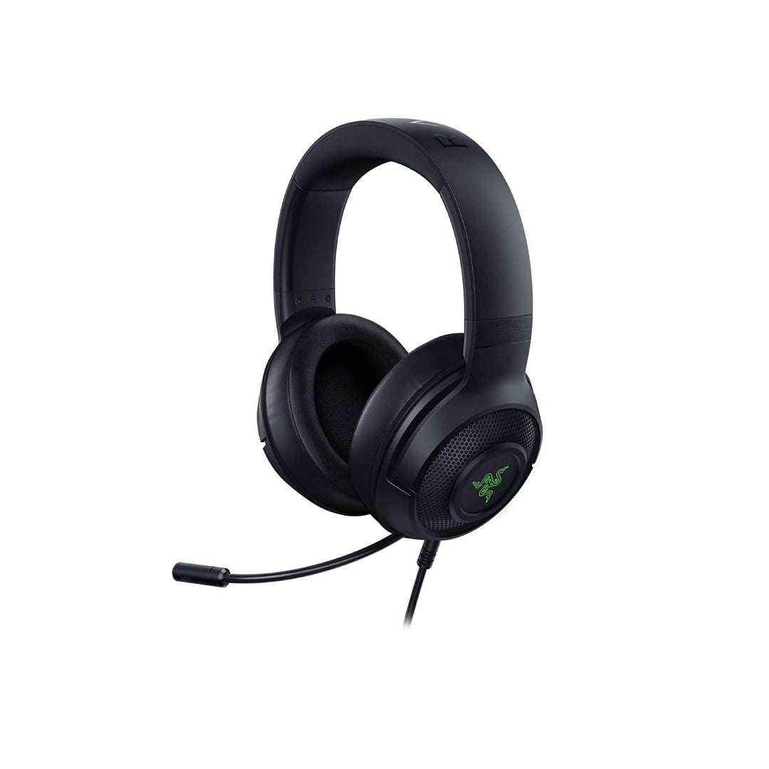Razer  Headset Wired Kraken V3 X with Boom Hyperclear Cardioid Mic 7.1 Chroma RGB USB - Black