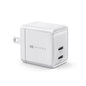Hyper Wall Charger 2 Ports HyperJuice 35W GaN Power Delivery 1 x 27W USB-C 1 x 8W USB-C foldable plug