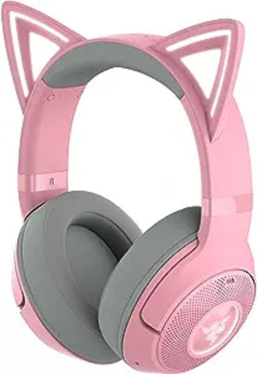 Razer  Headset Kraken Kitty V2 Bluetooth Chroma RGB with Boom Mic Dual Mic Noise Cancelling Quartz