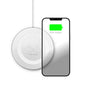 HyperGear Qi Wireless Charging Pad 15W Fast Charge Includes Charging Cable and Wall Charger - White
