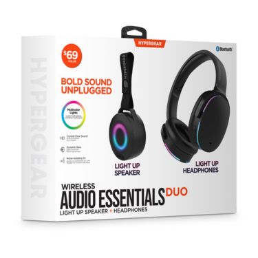 HyperGear Audio Essentials Duo - Black - 2 Pack Gift Set Bluetooth