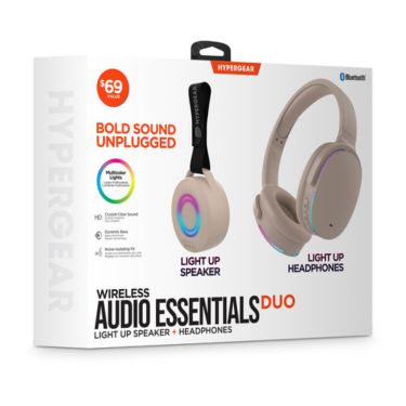 HyperGear Audio Essentials Duo - Bone - 2 Pack Gift Set Bluetooth