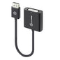 Alogic Adapter DisplayPort Male to DVI Female 8in - Black