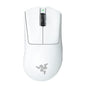 Razer  Mouse Wireless DeathAdder V3 Pro Ultra-lightweight Ergonomic Esports Focus Pro 30000dpi or Wired USB C Speedflex Cable - White