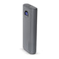 HyperGear Powerbank 20000mAh PowerPack Pro +  2 Port USB-A (22.5W) USB-C (35W) PD Fast Charge Digital Display - Grey