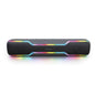 HyperGear Speaker Bluetooth 20W Sound Bar Style Dynamic Bass 6 Mode LED Lighting HyperBeam Aux-In USB & microSD Inputs Built in Mic - Black