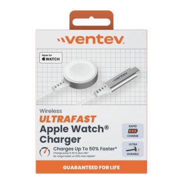 Ventev Apple Watch Charger Ultra Fast MFI Rapid Charge with USB-C Braided
