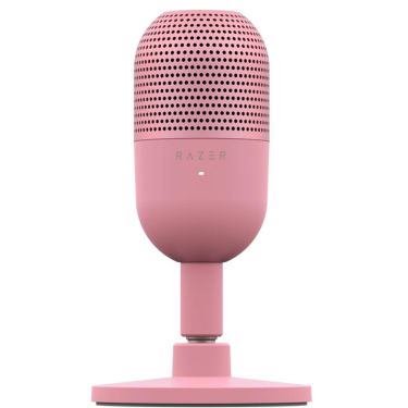 Razer  Microphone Seiren V3 Mini Ultra Compact Supercardioid Condenser Mic Tap to Mute Sensor with LED Indicator - Quartz