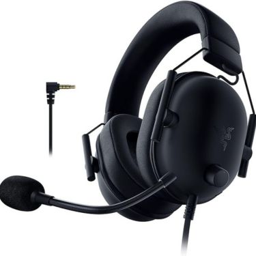 Razer PlayStation  Headset BlackShark V2 with Boom Mic Hyperclear Cardioid  Advanced Passive Noise Cancelling 3.5mm - Black