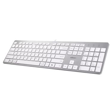 Adesso Keyboard Wired French Canadian USB-C Slim Full Size Aluminum with CoPilot