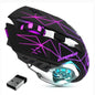 HyperGear  Mouse Wireless 2.4Ghz Chromium 6 Button 1600dpi 7 Colour LED PC/Mac - Black