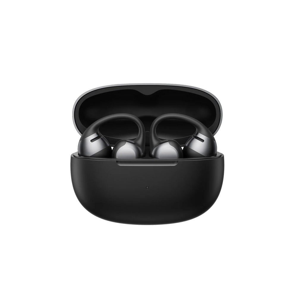Shokz OpenDots ONE BLACK True Wireless Earbuds Clip On Nickel Titanium Ultra Lightweight Compact Bass Power Wireless Charge Case 40hr Playtime