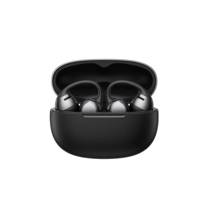 Shokz OpenDots ONE BLACK True Wireless Earbuds Clip On Nickel Titanium Ultra Lightweight Compact Bass Power Wireless Charge Case 40hr Playtime