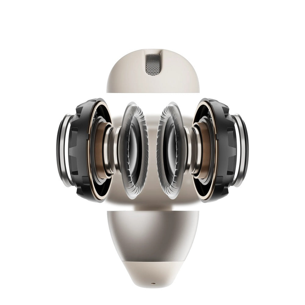 Shokz OpenDots ONE GREY True Wireless Earbuds Clip On Nickel Titanium Ultra Lightweight Compact Bass Power Wireless Charge Case 40hr Playtime