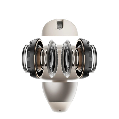 Shokz OpenDots ONE GREY True Wireless Earbuds Clip On Nickel Titanium Ultra Lightweight Compact Bass Power Wireless Charge Case 40hr Playtime