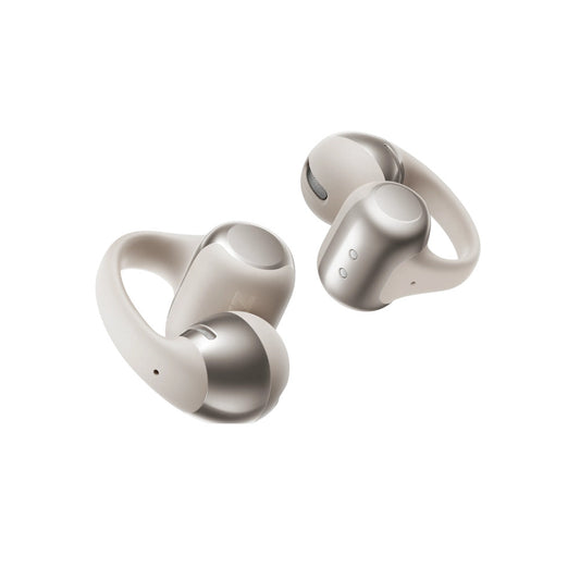 Shokz OpenDots ONE GREY True Wireless Earbuds Clip On Nickel Titanium Ultra Lightweight Compact Bass Power Wireless Charge Case 40hr Playtime