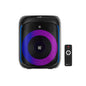 Klipxtreme Speaker Bluetooth Party BoomBlaster 1800W 6.5in Subwoofer & 1.5in Tweeter Enhanced Bass LED Lights TWS with Remote -  Black