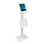 Mount-It! Tablet Floor Stand Kiosk with Document Holder Fits iPads up to