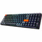 Adesso Wired/Wireless/Bluetooth Multi-OS Illuminated Mechanical QMK VIA Compact Keyboard With CoPilot Ai Hotkey (Red Switch)
