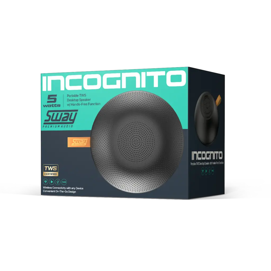 SWAY Speaker Incognito 5W Media - Black