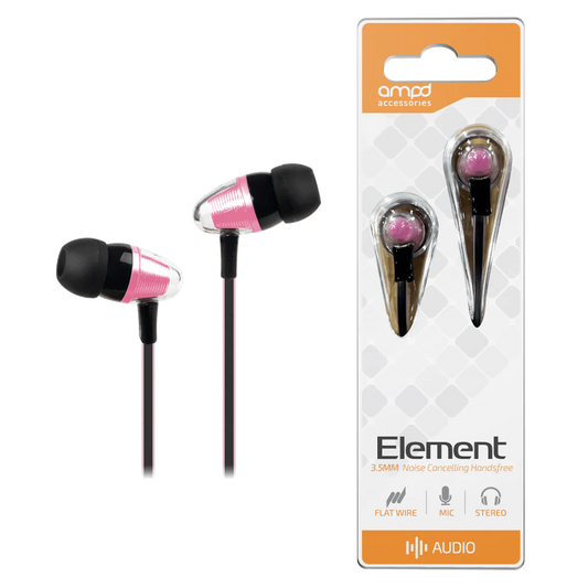 AMPD Earbuds Wired Element 3.5mm - Pink