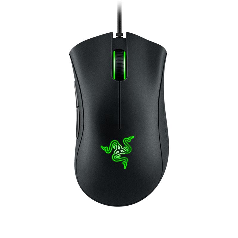 Razer Gaming Mouse Wired DeathAdder Essential Ergonomic 5 Buttons 6400 DPI Optical Sensor - Black