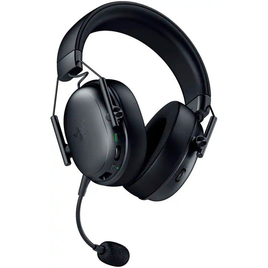 Razer Gaming Headset Wireless BlackShark V3 X HyperSpeed with Detachable HyperClear Cardioid Mic TriForce 50MM Drivers Bluetooth/2.4GHz/USB 7.1 Surround Sound - Black